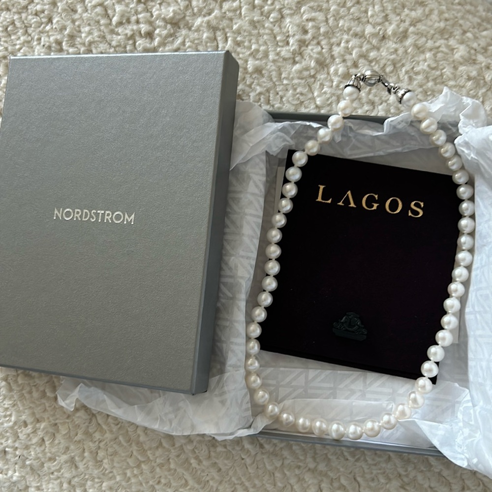Brand new Lagos pearl necklace